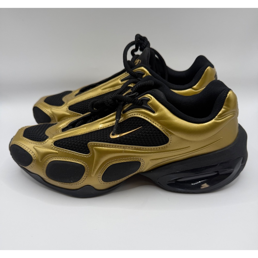 Nike Air Max Muse Womens Size 7 Metallic Gold Black FV1920-701